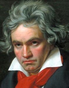 Stieler, Joseph Karl: Beethoven mit der Missa solemnis Ölgemälde, 1819